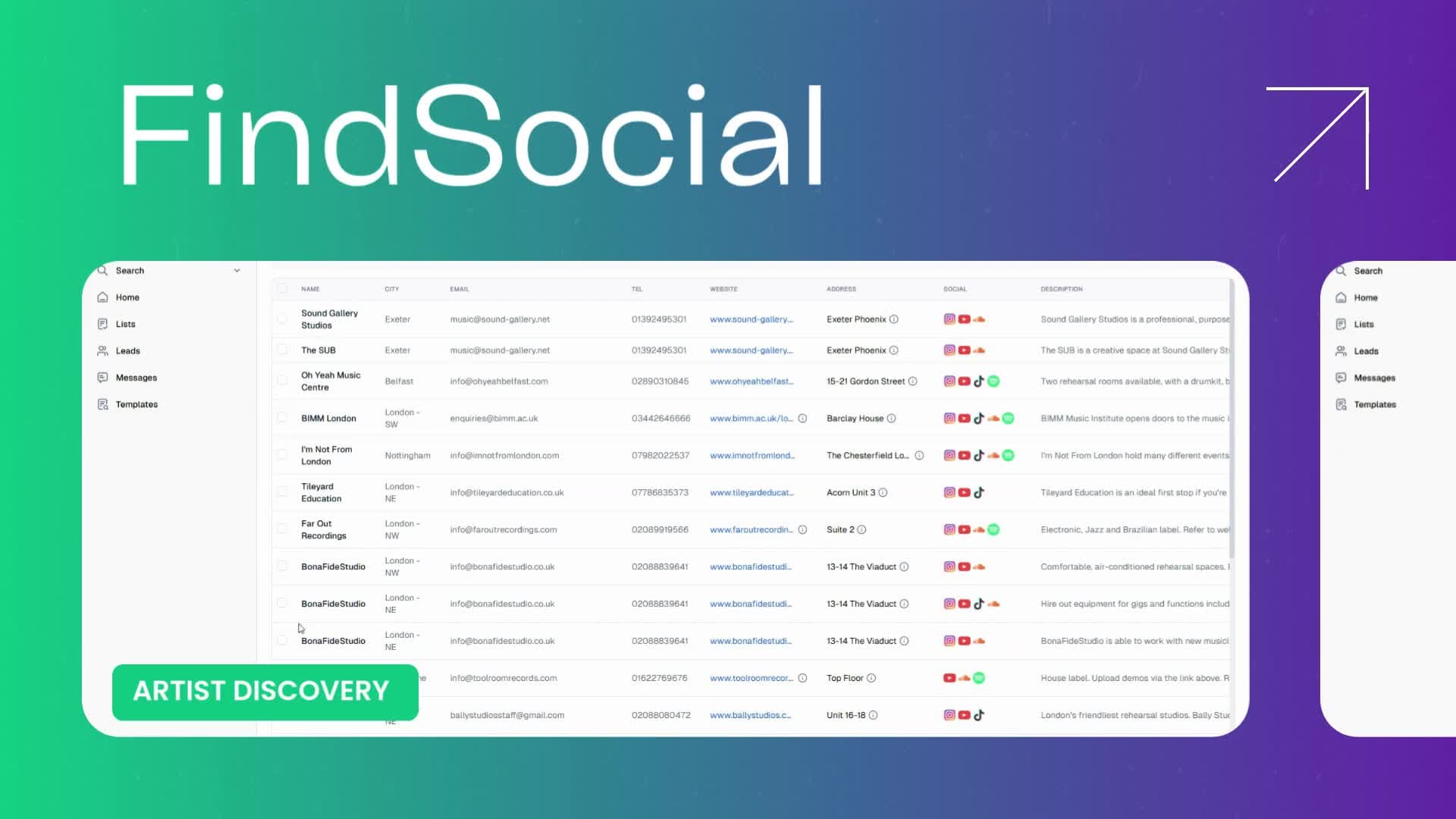 FindSocial product